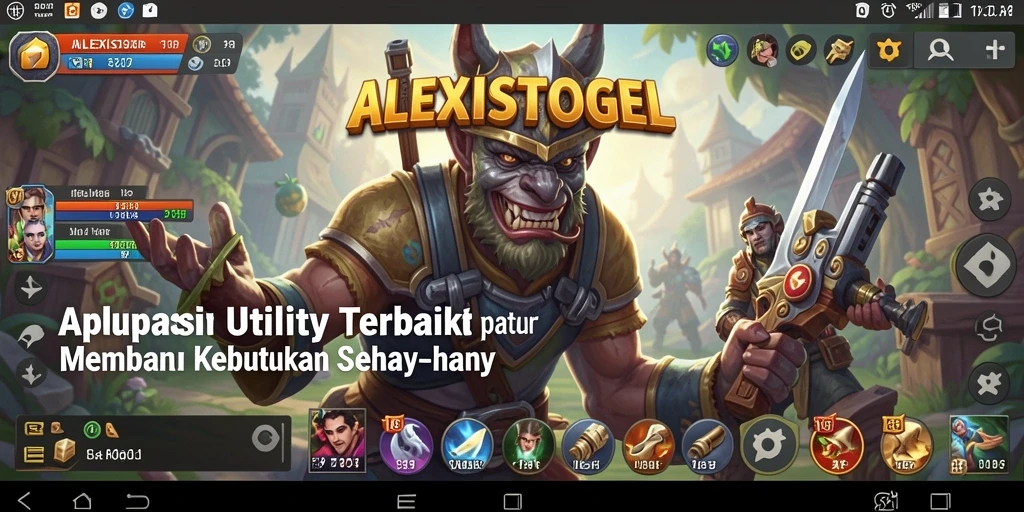 Tangkapan layar ALEXISTOGEL menunjukkan antarmuka pengguna yang sederhana dan fitur-fitur berguna.