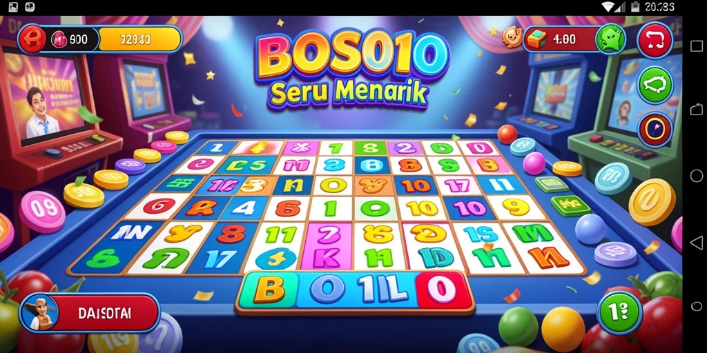 Tampilan gameplay Bingo yang seru dan interaktif.
