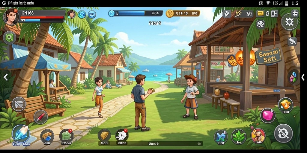 Gameplay seru GN168 dengan grafis cerah yang memukau.