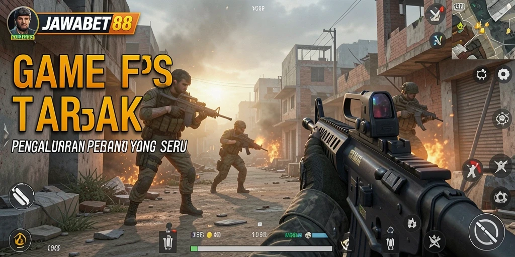 Tampilan gameplay seru dari JAWABET88 dengan aksi tembak-menembak.