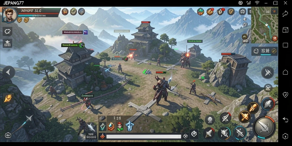 Screenshot gameplay <strong>JEPANG77</strong> menampilkan pertempuran strategi yang mendalam.
