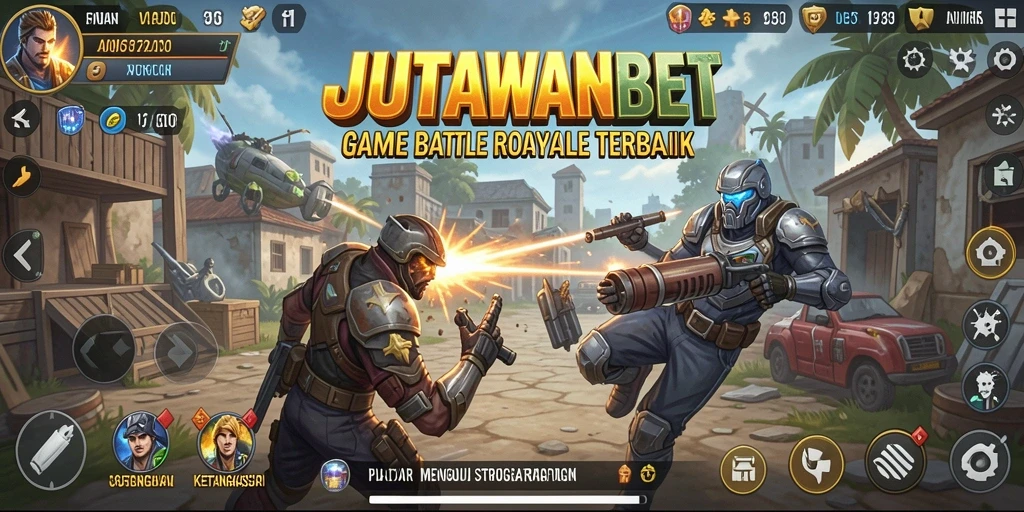 Gameplay seru dan mendebarkan di JUTAWANBET Battle Royale.