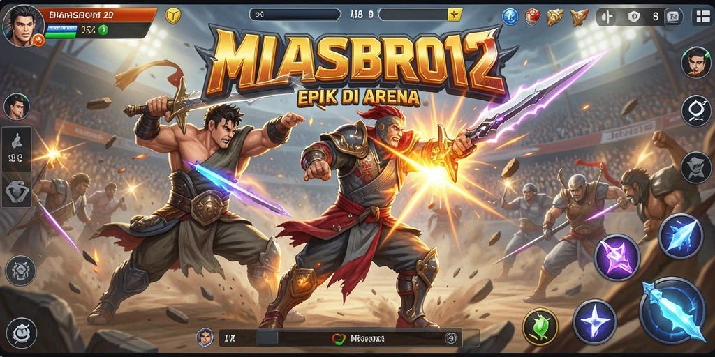 Gameplay pertarungan dahsyat di MASBRO12 dengan aksi seru.