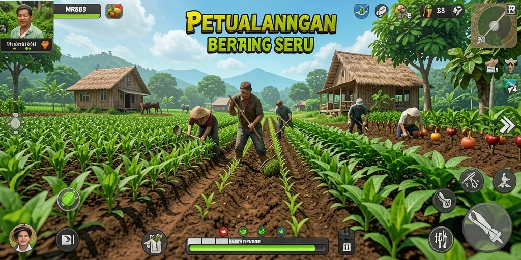 Gameplay seru bertani sambil mengelola kebun di MR888.
