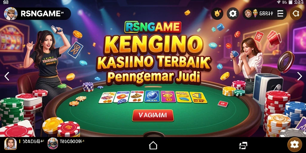 Tampilan memukau RSNGAME yang menawarkan berbagai permainan Kasino.