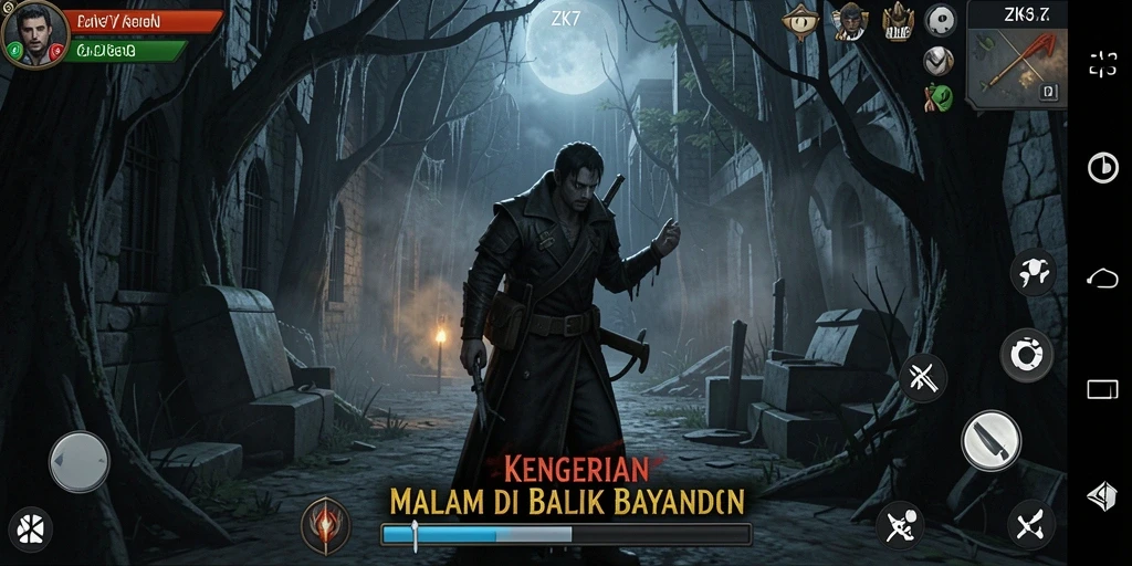 Gameplay mencekam dalam suasana kegelapan di ZK7.
